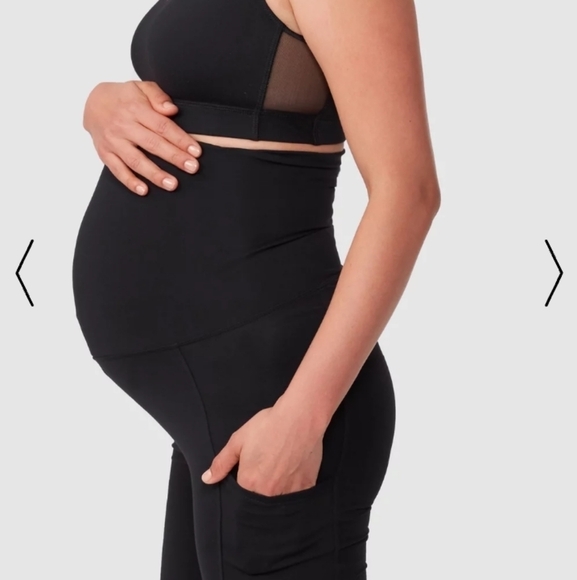 A PEA IN THE POD maternity Frida pocket crop leggings size 8 - Picture 9 of 10